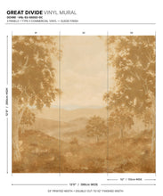 Load image into Gallery viewer, Great Divide Vinyl Mural - Colourway: Ochre - Diagram