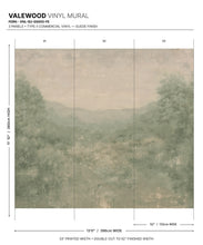 Load image into Gallery viewer, Valewood Vinyl Mural - Colourway: Fern - Diagram