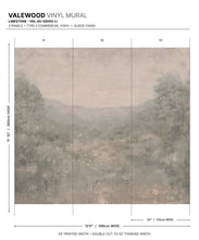 Load image into Gallery viewer, Valewood Vinyl Mural - Colourway: Limestone - Diagram