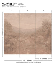 Load image into Gallery viewer, Valewood Vinyl Mural - Colourway: Sienna - Diagram