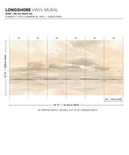 Load image into Gallery viewer, Longshore Vinyl Mural - Colourway: Dune - Diagram