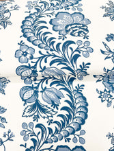Load image into Gallery viewer, Beaumont Wallpaper - Blue wallpaper detail