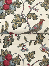 Load image into Gallery viewer, Parterre Wallpaper - Raspberry wallpaper detail