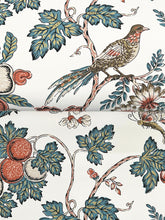 Load image into Gallery viewer, Parterre Wallpaper - Cornflower &amp; Ginger wallpaper detail