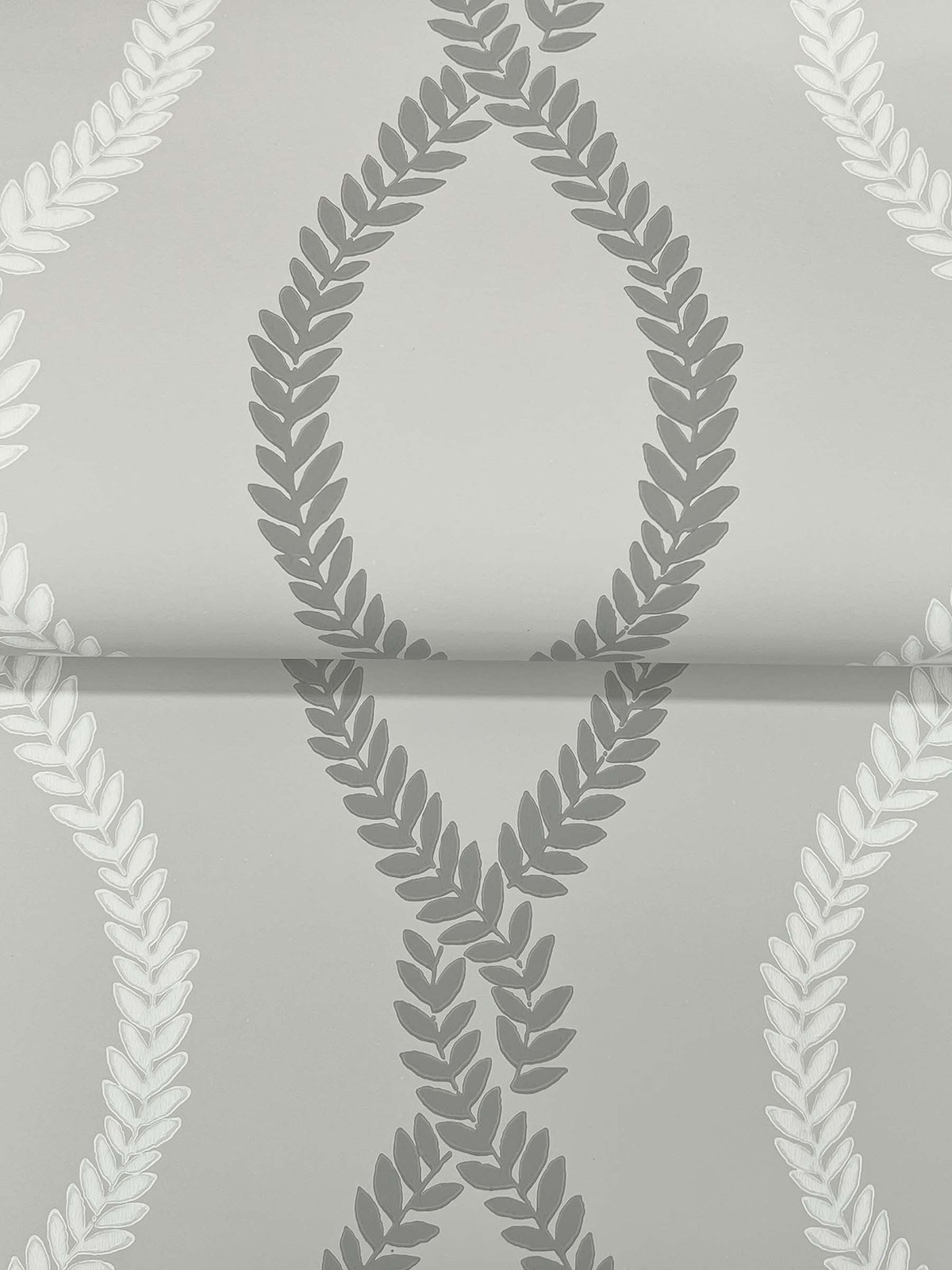 Laureate Wallpaper - Grey wallpaper detail