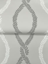 Load image into Gallery viewer, Laureate Wallpaper - Grey wallpaper detail