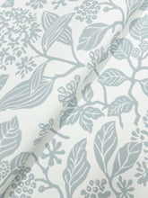 Load image into Gallery viewer, Rowen Wallpaper - Pale Blue wallpaper detail