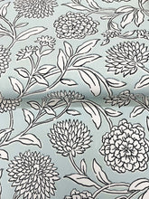 Load image into Gallery viewer, Chatsworth Garden Wallpaper - Sky Blue wallpaper detail