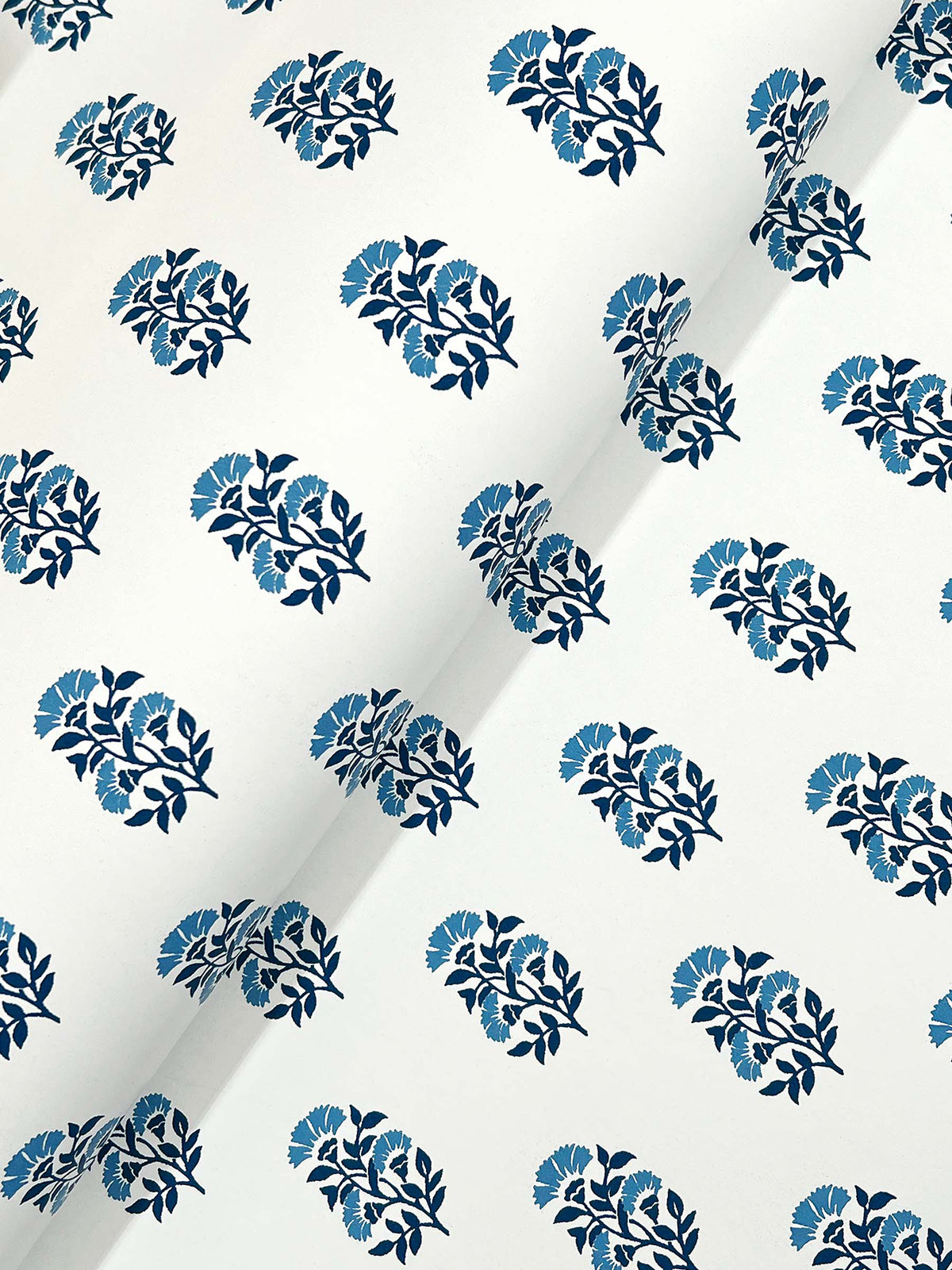 Sylvie Wallpaper - Indigo wallpaper detail