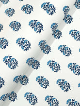 Load image into Gallery viewer, Sylvie Wallpaper - Indigo wallpaper detail