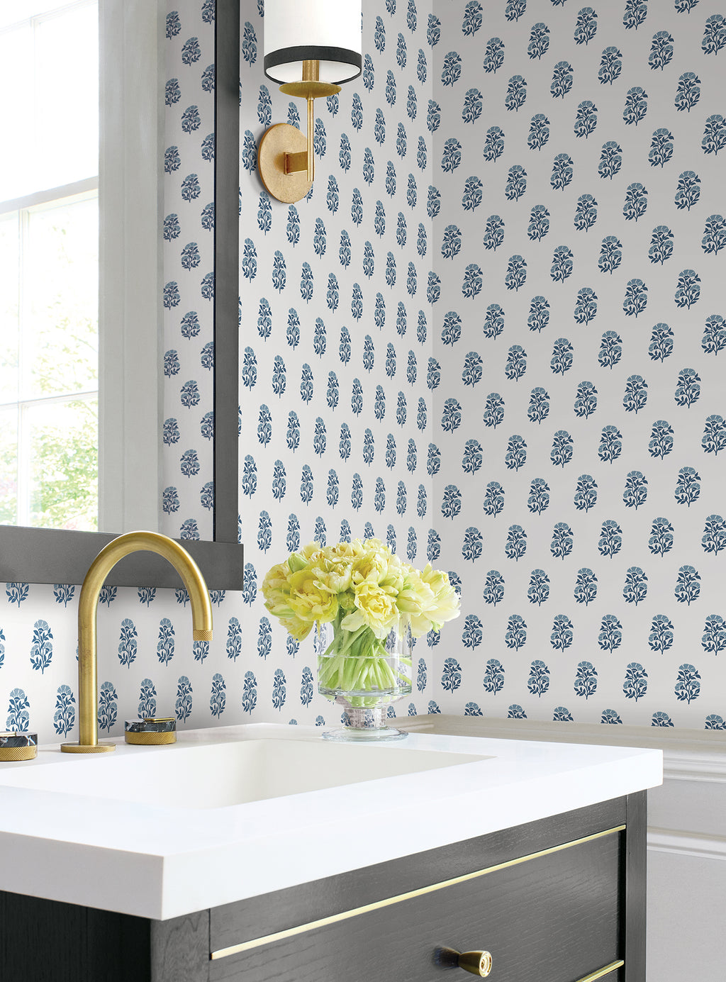 Sylvie Wallpaper lifestyle room setting
