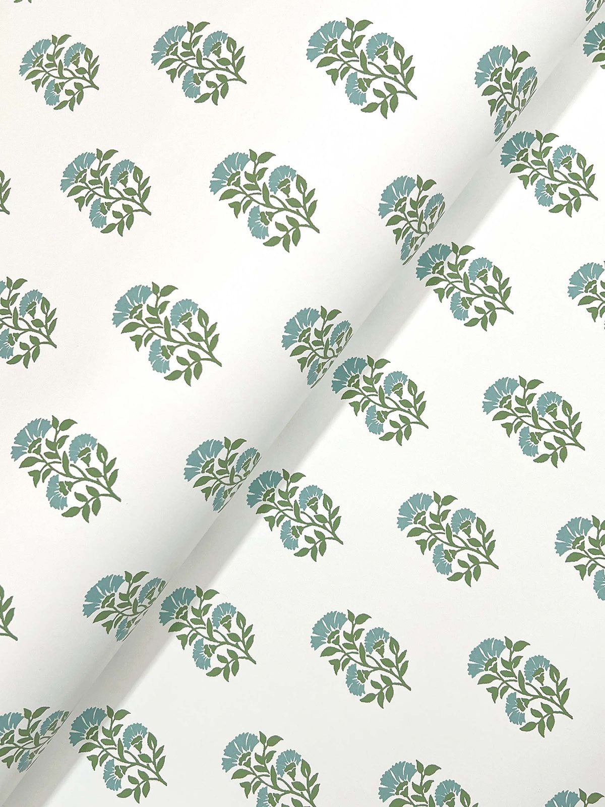 Sylvie Wallpaper - Sky & Green wallpaper detail