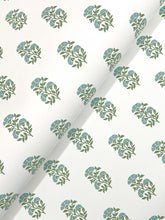 Load image into Gallery viewer, Sylvie Wallpaper - Sky &amp; Green wallpaper detail