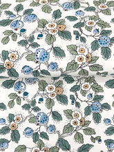 Load image into Gallery viewer, Framboise Wallpaper - Blue &amp; Green wallpaper detail