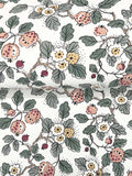 Framboise Wallpaper - Salmon & Eucalyptus wallpaper detail