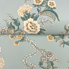Load image into Gallery viewer, Genevieve Wallpaper - Harbor Blue wallpaper detail