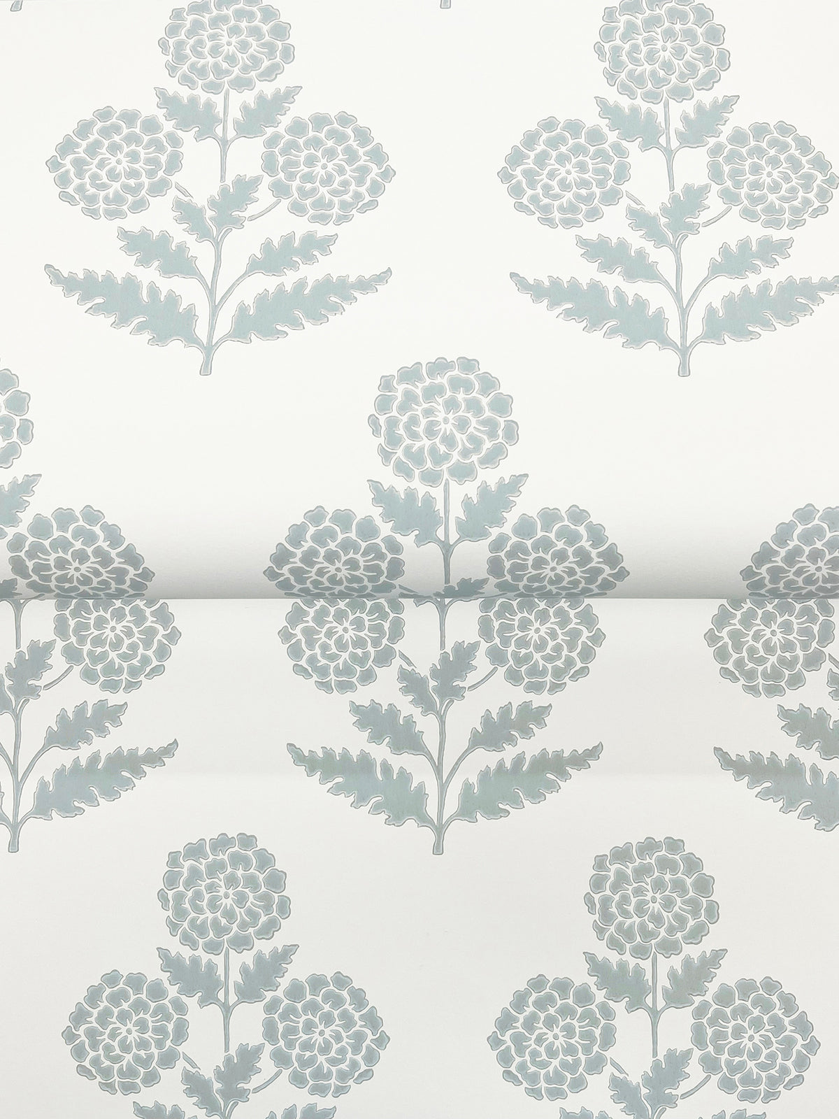 Souci Wallpaper - Pale Blue wallpaper detail