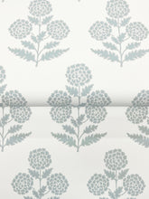Load image into Gallery viewer, Souci Wallpaper - Pale Blue wallpaper detail
