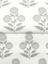 Load image into Gallery viewer, Souci Wallpaper - Charcoal wallpaper detail