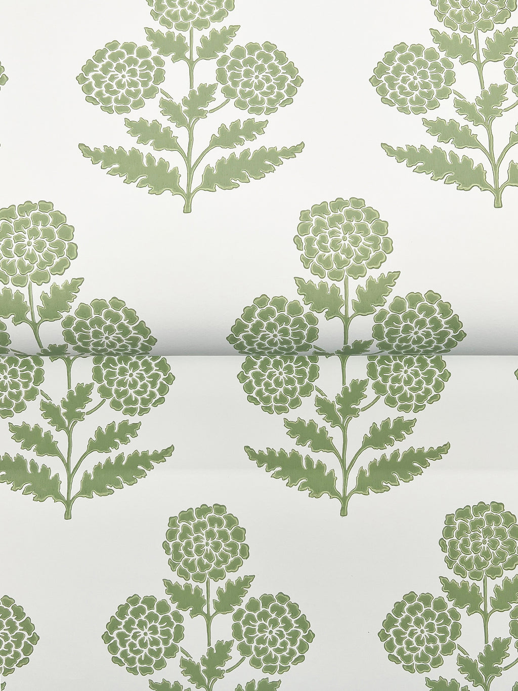 Souci Wallpaper - Green wallpaper detail