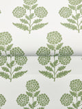 Souci Wallpaper - Green wallpaper detail