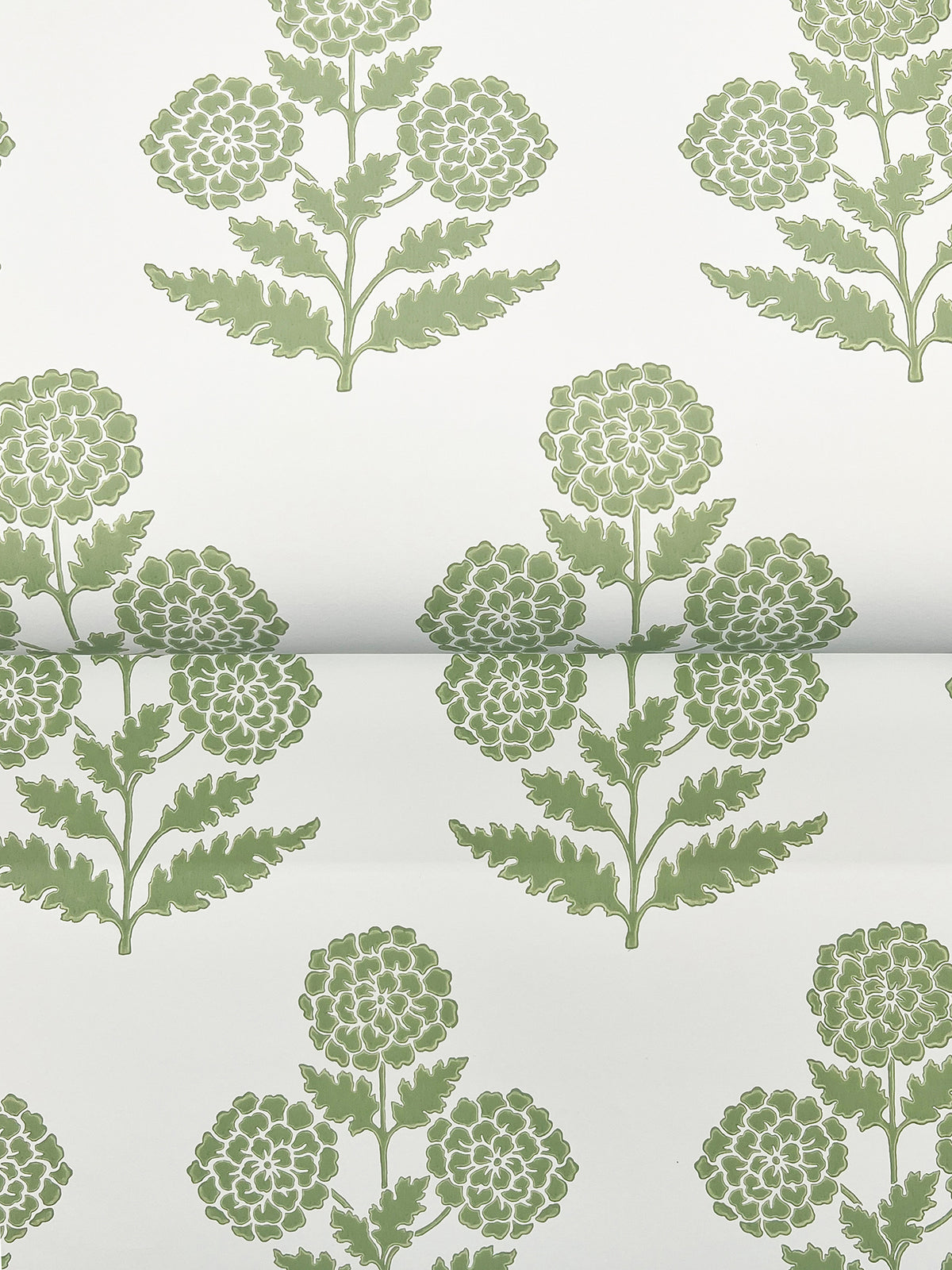 Souci Wallpaper - Green wallpaper detail