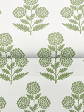 Load image into Gallery viewer, Souci Wallpaper - Green wallpaper detail