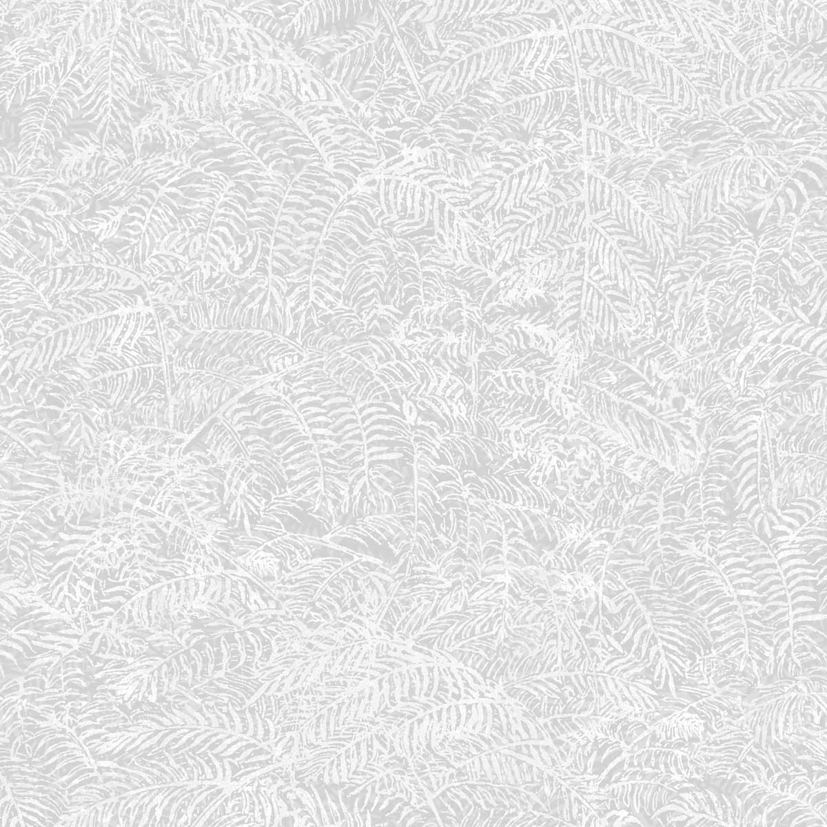 Fern Texture Wallpaper - White pattern