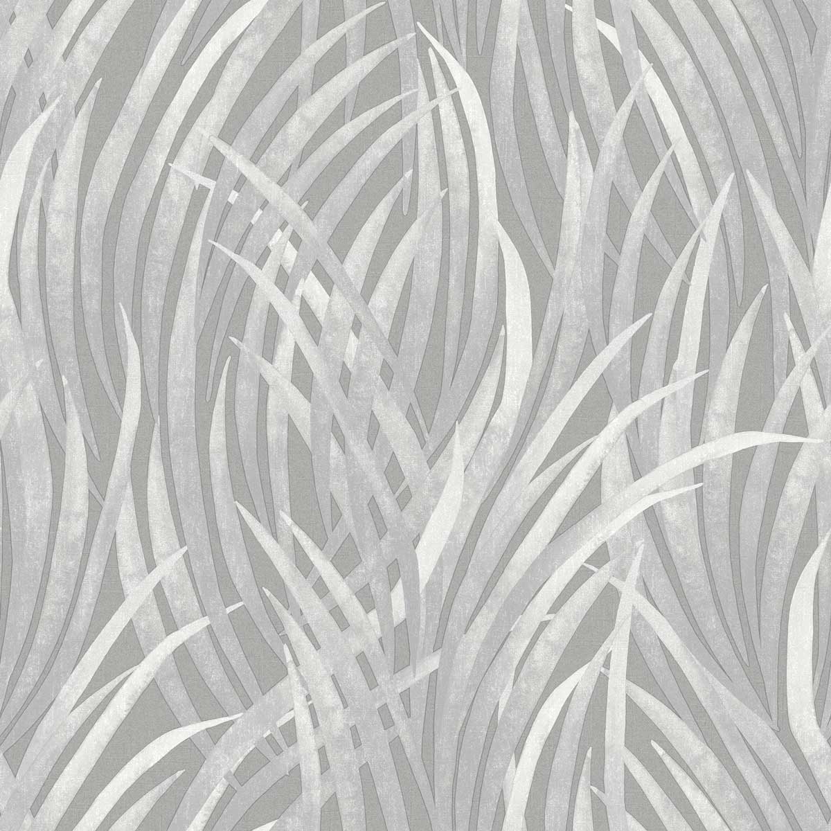 Adelia Tall Grass Wallpaper - Grey pattern