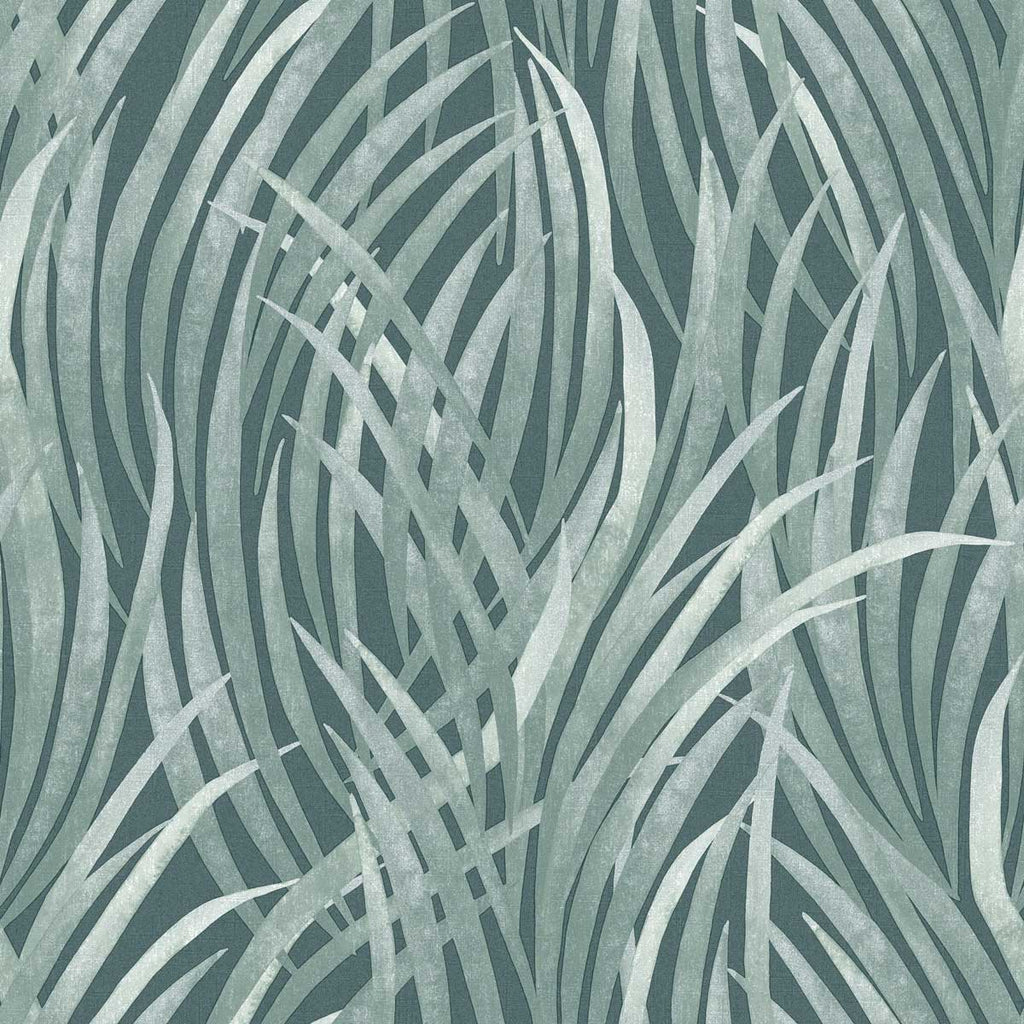 Adelia Tall Grass Wallpaper - Dark Green pattern