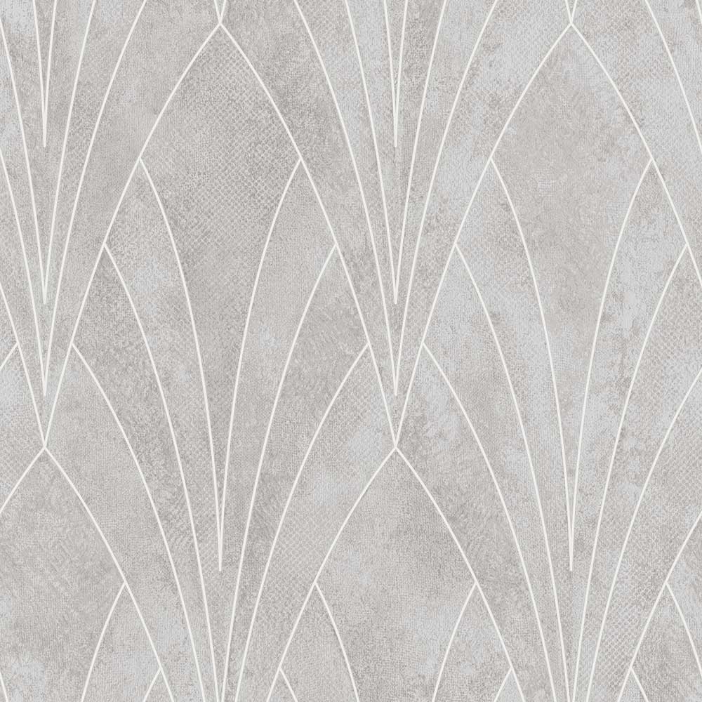 Gatsby Glamour Wallpaper - Grey Ground pattern