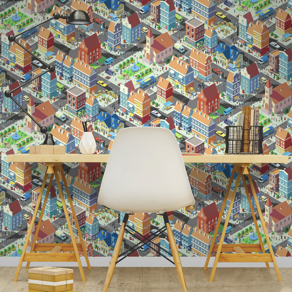 Notting Hill Wallpaper - Red room view