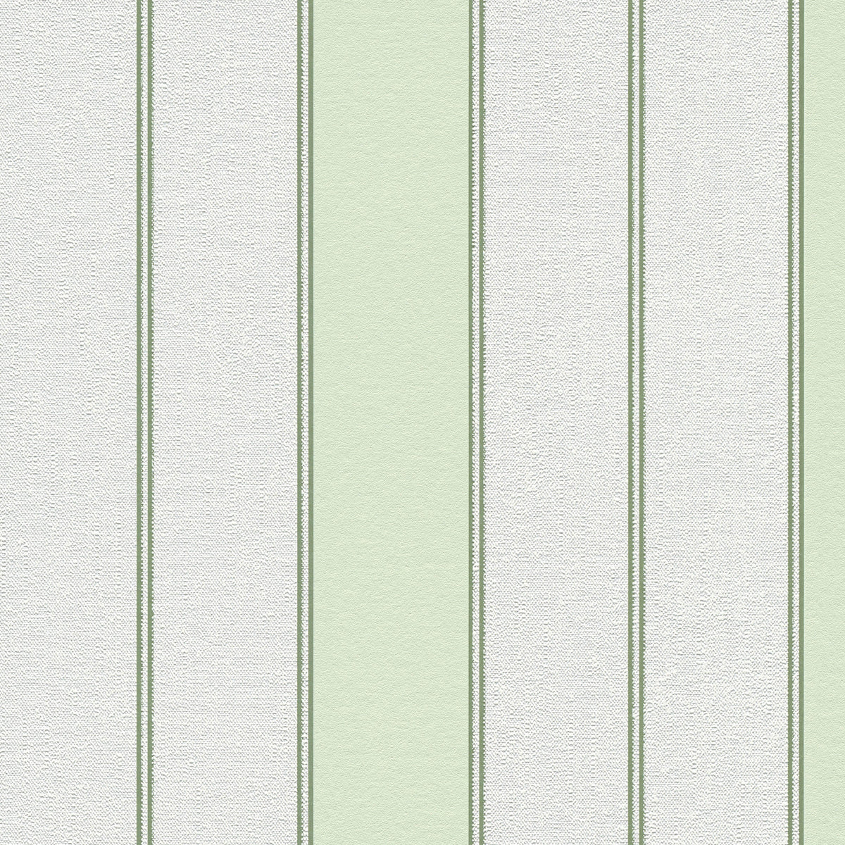 Sculpted Panel Stripe Wallpaper - Green pattern
