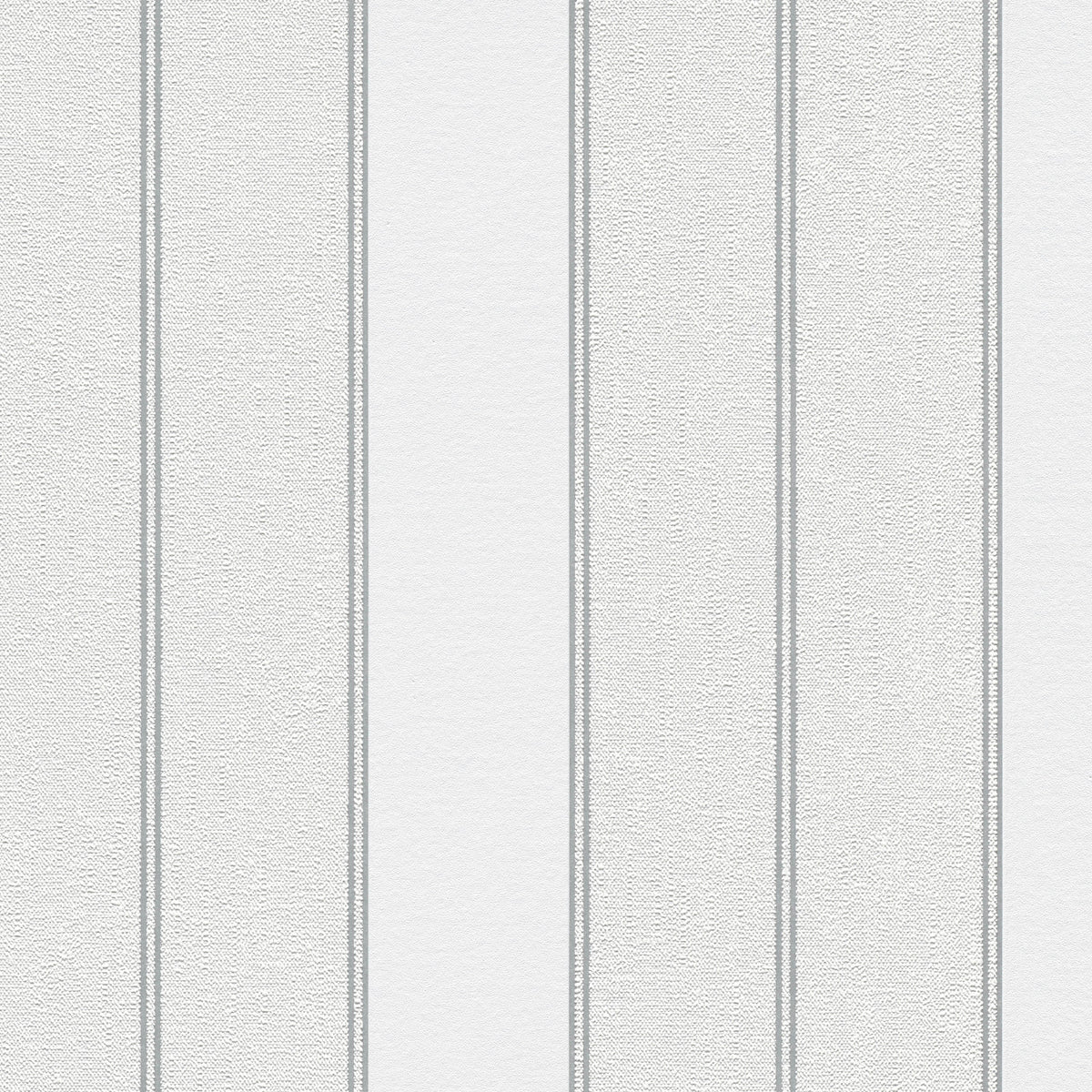 Sculpted Panel Stripe Wallpaper - Grey pattern
