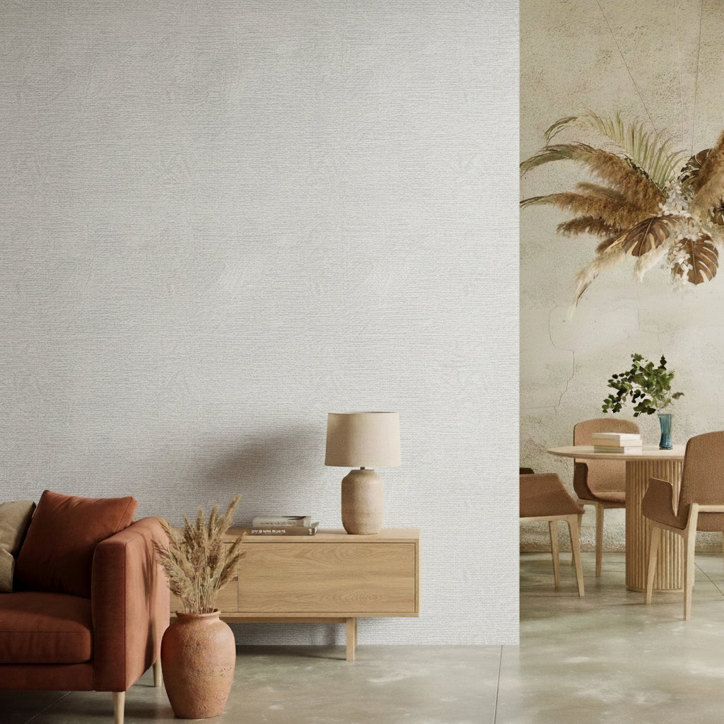 Sculpted Bark Crosshatch Wallpaper - anthracite room view
