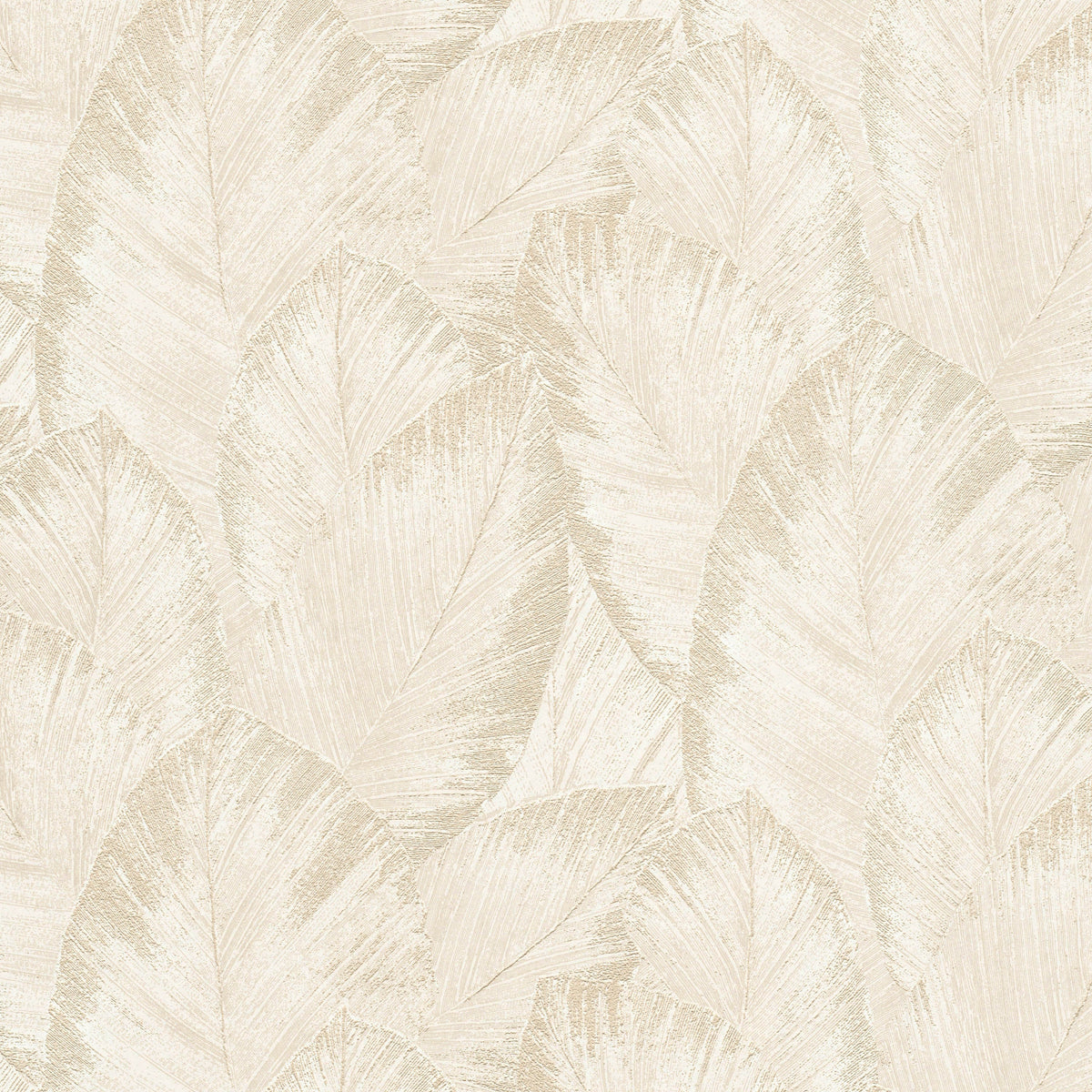 Etched Palm Canopy Wallpaper - Carob Brown pattern