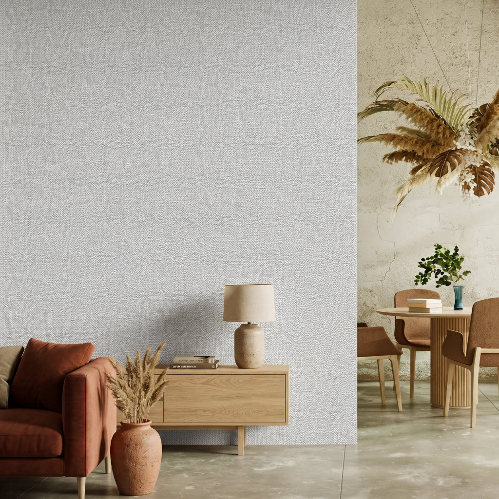 Micro Strata Wallpaper - Grey room view