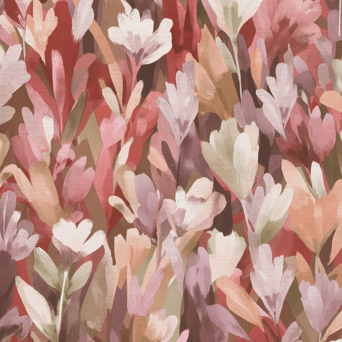 Sylvan Blooms Wallpaper - Red pattern