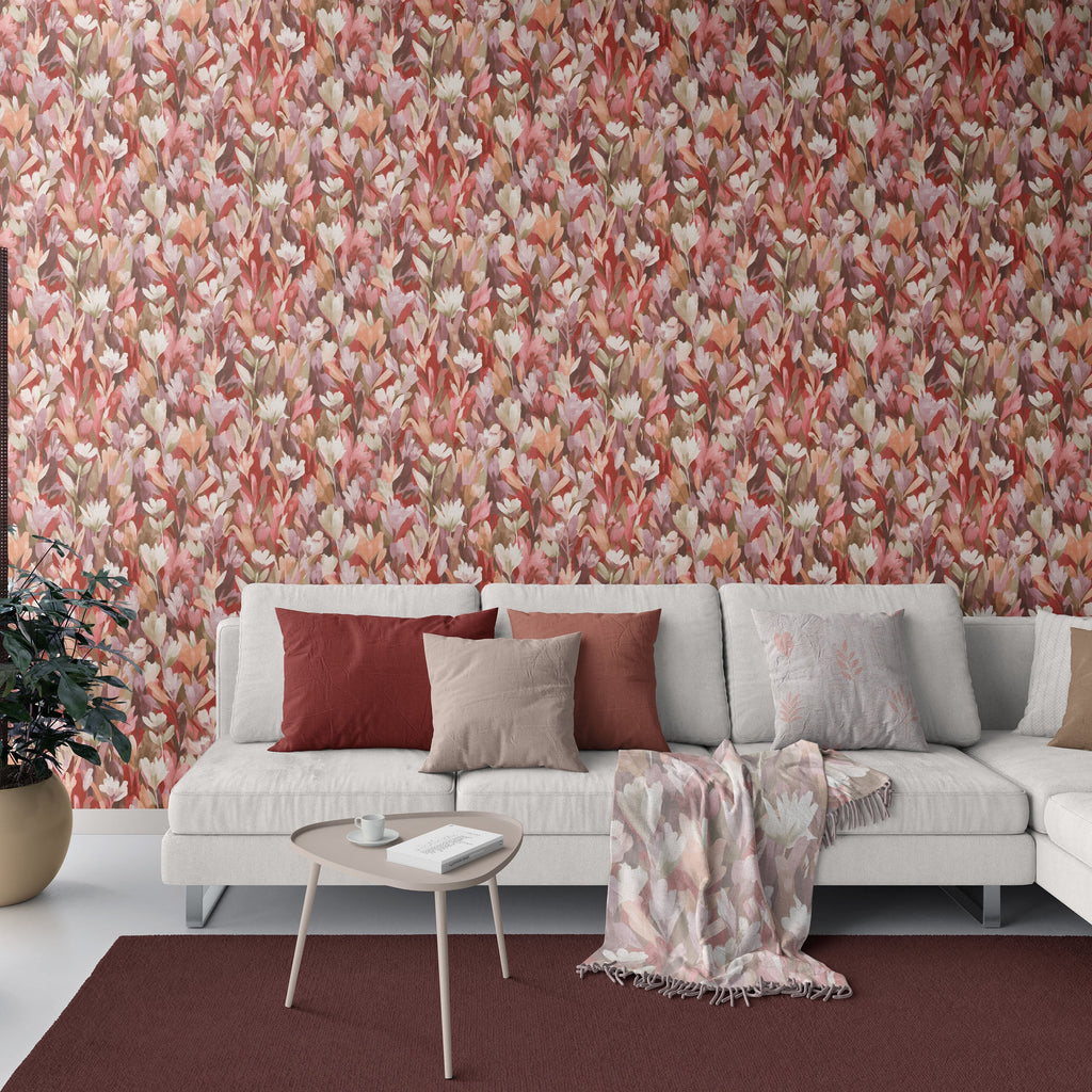Sylvan Blooms Wallpaper - Red room view