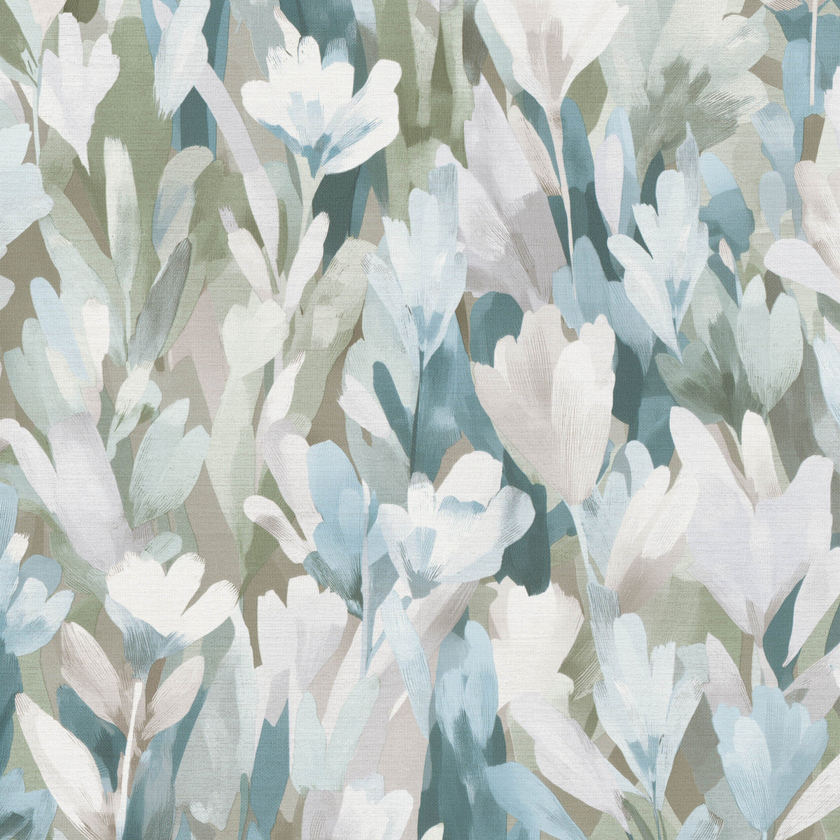 Sylvan Blooms Wallpaper - Green pattern