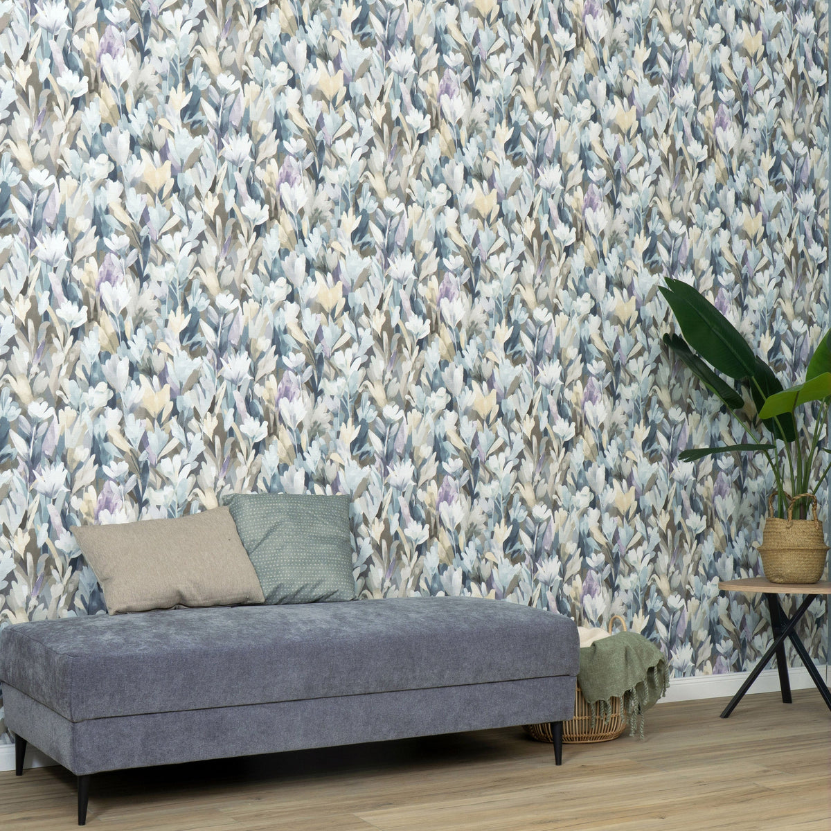Sylvan Blooms Wallpaper - Purple room view