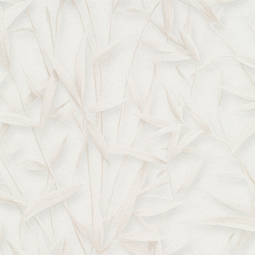 Sylvan Bamboo Fronds Wallpaper - Beige pattern
