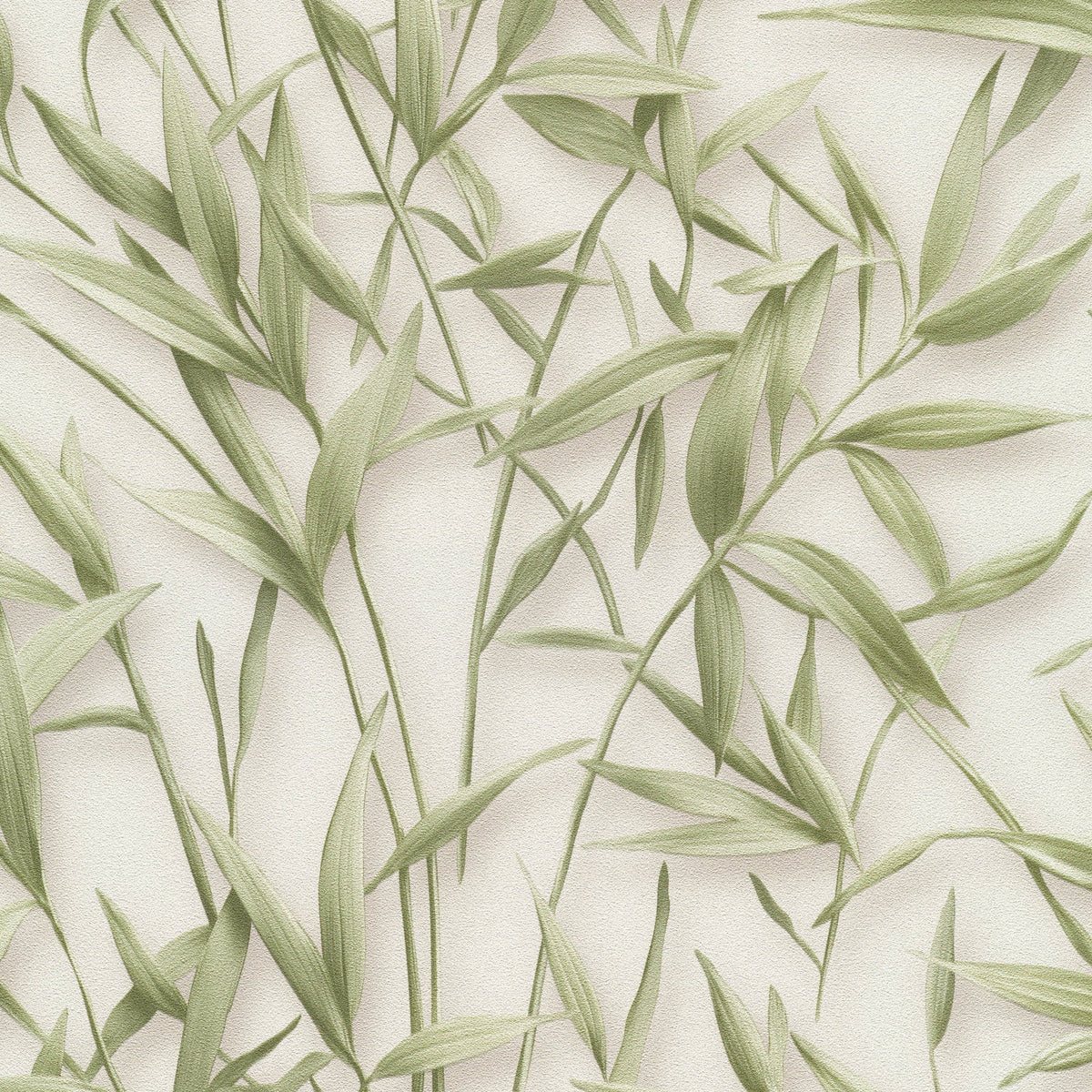 Sylvan Bamboo Fronds Wallpaper - Green pattern