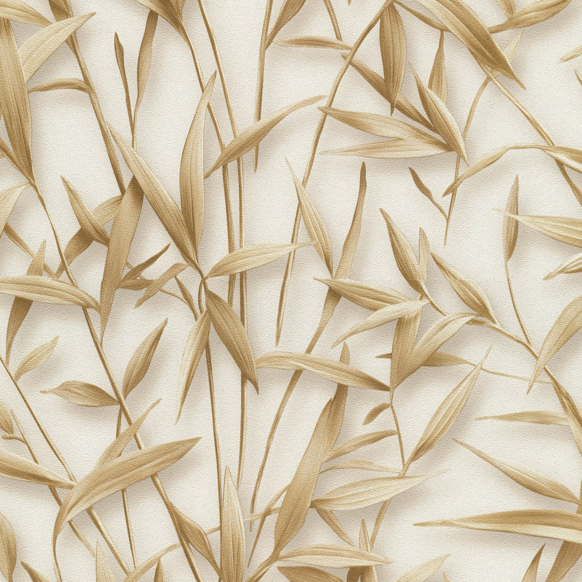 Sylvan Bamboo Fronds Wallpaper - Brown pattern