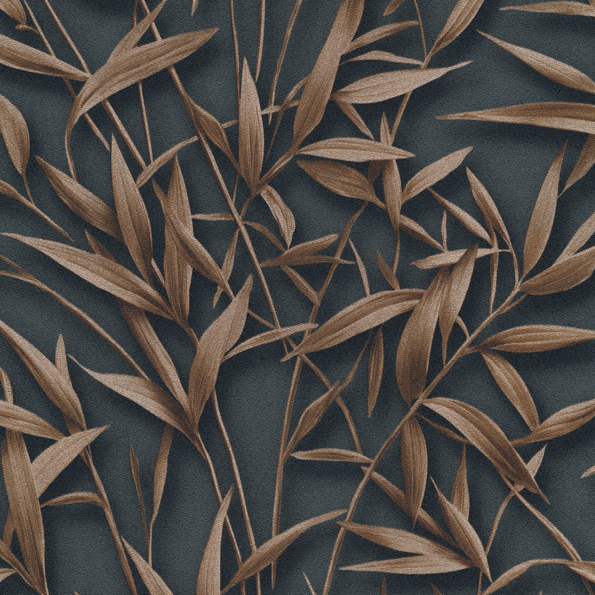 Sylvan Bamboo Fronds Wallpaper - Anthracite pattern