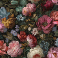 Vintage Floral Peel & Stick Wallpaper - Multicolor Red & Pink pattern
