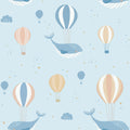 Celestial Sea Wallpaper - Blue pattern