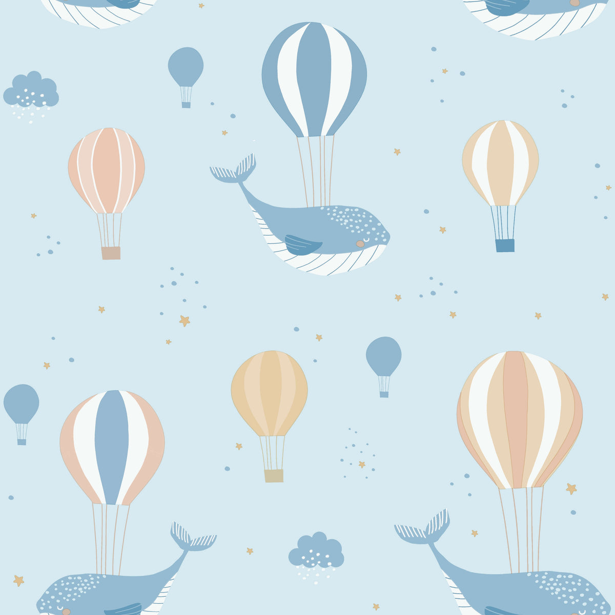 Celestial Sea Wallpaper - Blue pattern