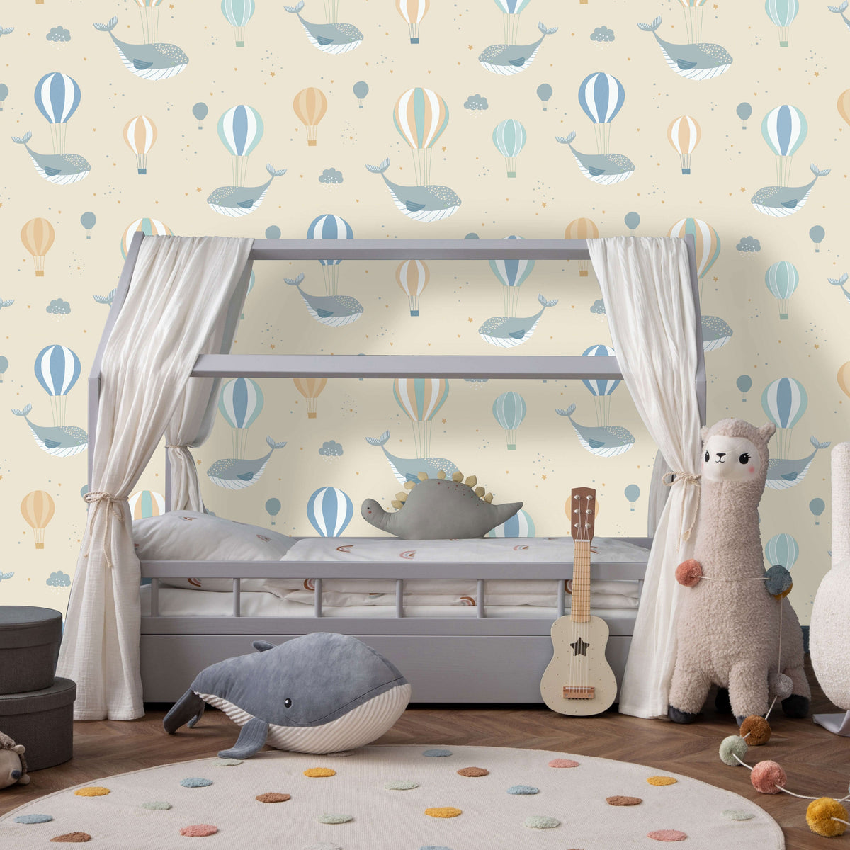 Celestial Sea Wallpaper - Yellow room view