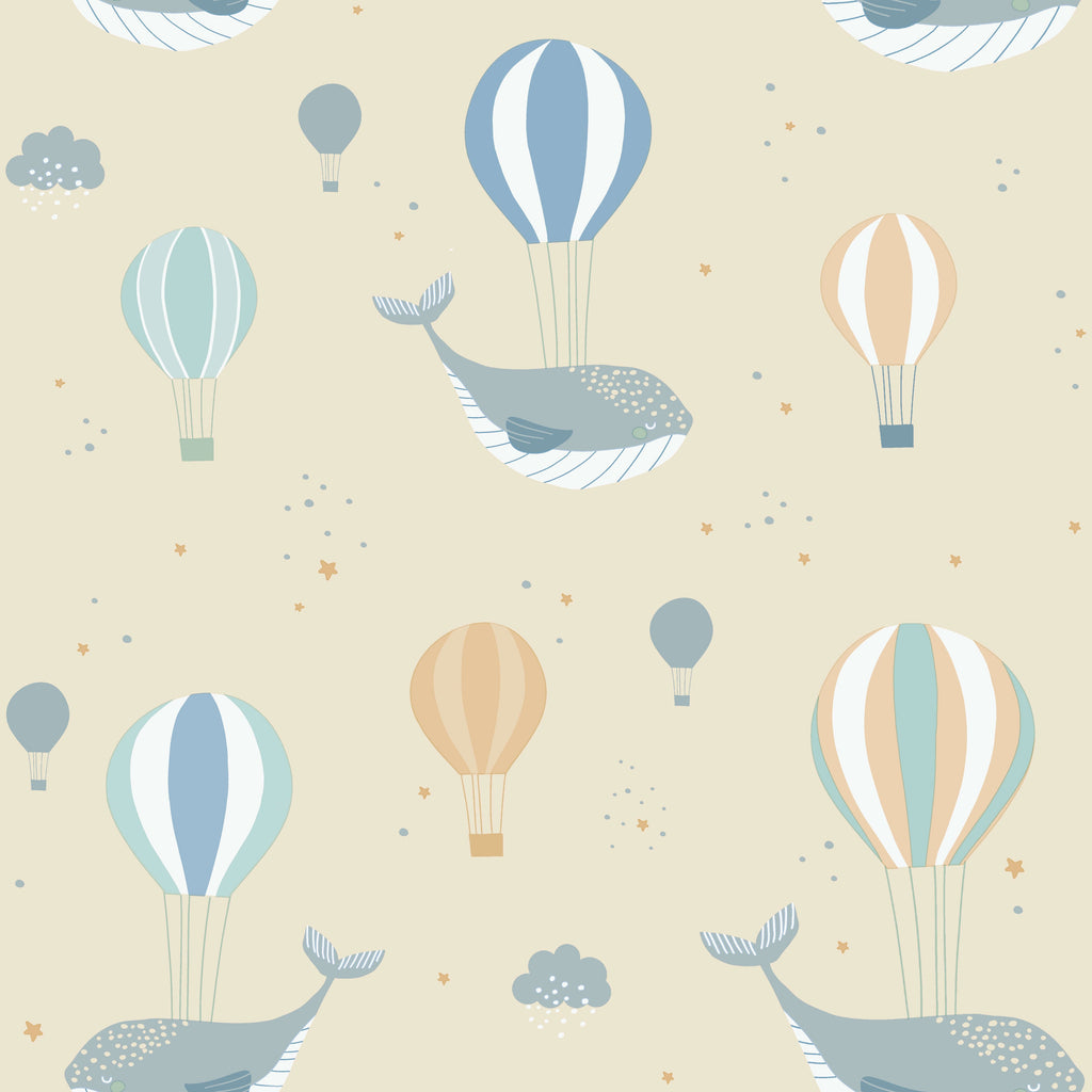 Celestial Sea Wallpaper - Yellow pattern